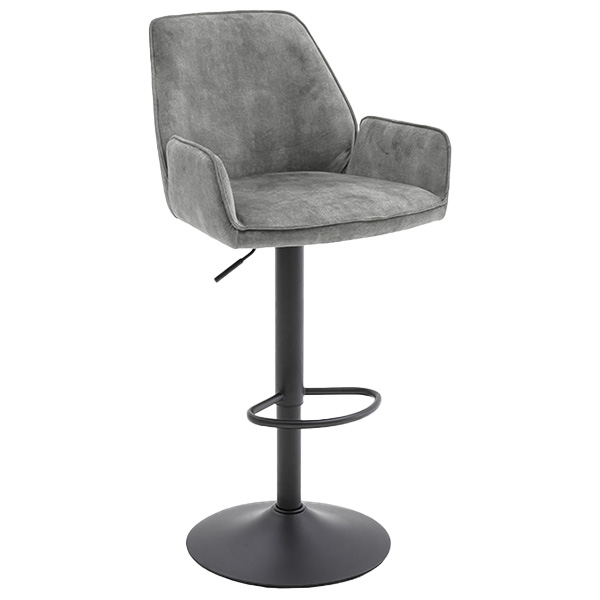 Ottawa Hoker barowy z podłokietnikami szary